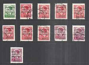 CROATIA SCOTT 2- 4 USED LOT - 1941 ISSUES - Picture 1 of 2