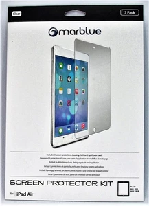 3-Pack Screen Protector Ipad Air 1/2 PET Film Marblue AJSP13 9.7 Anti-scratch - Picture 1 of 4