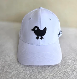 Bad Birdie Mütze Kappe Druckknopflasche weiß perforiertes Netz Golf Herren bestickt Vogel - Bild 1 von 8