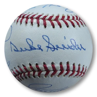 Dodgers Multi-Signed Autographed Baseball Snider Wills Yeager Monday JSA YY73509 - Image 1 of 4