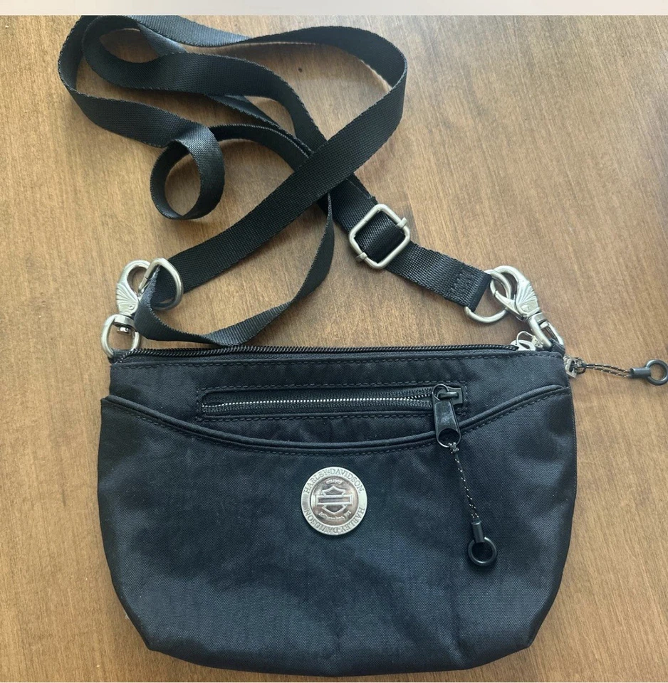 Mini Mochila Bandolera Harley Davidson Cartera/Bolso Cinturón con Correa Adj Logo Aop Foto 1 de 4