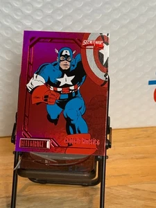 Marvel Allegiance Secret Wars 1984 Captain America Rainbow Red #19 - Picture 1 of 6
