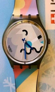 Reloj Swatch COSMESIS GM103 1990 Estándar Caballeros Diseñado por Alessandro Mendini - Imagen 1 de 9