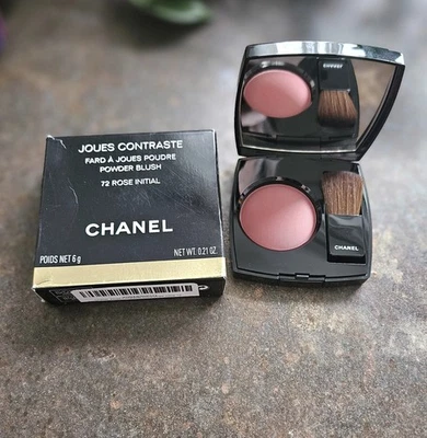 Chanel #72 ROSE INITIAL Joues Contraste Powder Blush .21 oz NIB!  READ! - Image 1 of 3