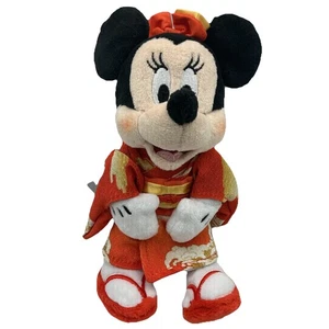 New Japan Disney Store Minnie Mouse Kimono Plush Keychain.  Limited Edition - Picture 1 of 4