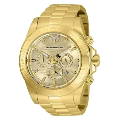 TechnoMarine Manta Grand x Invicta 47mm Mens Watch Gold Tone Stainless TM-220130 - Image 1 of 4