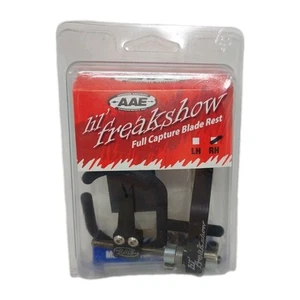 AAE Lil’ Freakshow Full Capture Blade Rest: Black: Right Hand RH: Compound Bow - Picture 1 of 3