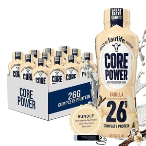 Fairlife Core Power 26g Complete Protein Vanilla Milk Shake Drink -14oz (12Pack) - Picture 1 of 9