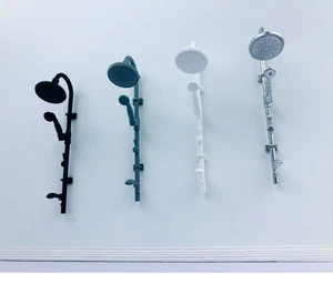 1:18/24 Scale Diorama Showerhead Doll House Model Bathroom Toilet Accessory Prop - Picture 1 of 26