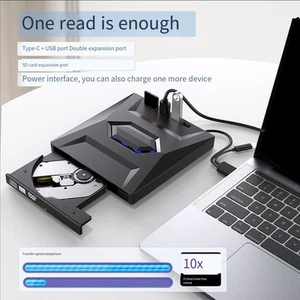 Quick Data Access External CD DVD Burner High-Speed CD Burner High Read Speed - Afbeelding 1 van 7