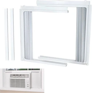 Window Air Conditioner Side Panel and Frame Set,AC Accordion Filler Kit,Fits... - Picture 1 of 10