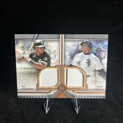 Colección Museo Topps 2023 - Reliquias dobles Frank Thomas, Tim Anderson #DMMR-AT  Foto 1 de 2