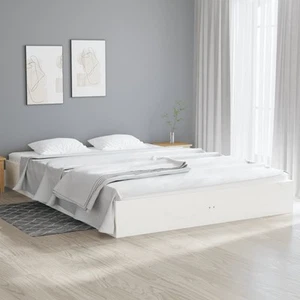 Bed Frame Home Wooden Bedstead Bed Base Mattress Foundation Solid Wood vidaXL - Picture 1 of 168