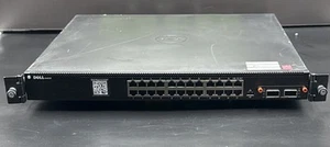 DELL N4032 PowerConnect 8132 0M0P6C 24-port 10Gb Rj-45 Switch /w PC8100-QSFP+ - Picture 1 of 7