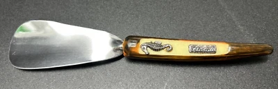 Cuerno de zapato vintage Florida recuerdo mango de caballo de mar plástico duro RETRO 8" de largo Foto 1 de 4