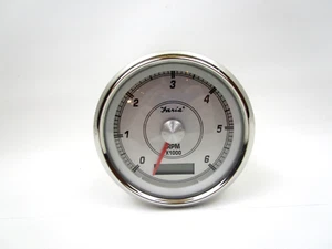Faria Beede Newport SS 4" Tachometer w/ Hourmeter 6000 RPM - Picture 1 of 11