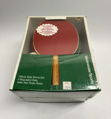 Vintage Factory Sealed Westminster Sports Official Table Tennis Complete Set - Image 1 of 4