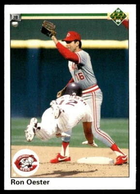 1990 Upper Deck COR Copyright Date #118B Ron Oester Cincinnati Reds - Image 1 of 2