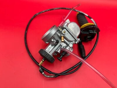 1989 - 1996 1992 Suzuki RMX250 OEM Keihin Carburetor Intake Fuel Assembly - Image 1 of 4