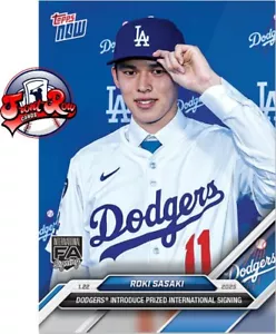 Introduzione Roki Sasaki 2025 MLB TOPPS NOW OS16 Dodgers - Foto 1 di 1