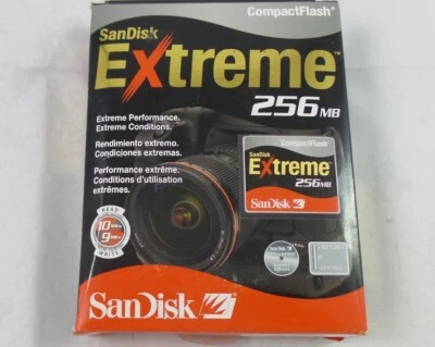 SanDisk 256MB Extreme CompactFlash Card (SDCFX-256-786) - Image 1 of 3