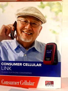Link 2-Model: Z2335CC - 4GB - Black - (Consumer Cellular) -Classic Flip Phone - Picture 1 of 5