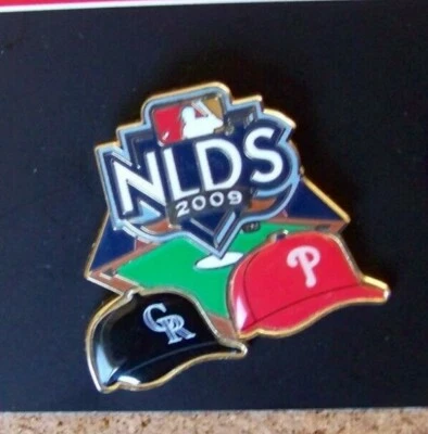 2009 Colorado Rockies vs Philadelphia Phillies pin NLDS - Image 1 of 4