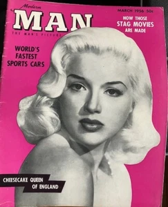 Modern Man Magazine/March '56/Jayne Mansfield, Robin Jewel, Diana Dors/Like New - Picture 1 of 11