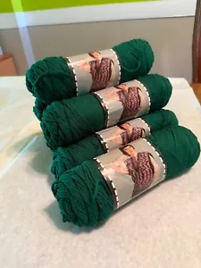 Vintage Sayelle Forest Green Orlon Acrylic 4 Ply Worsted VTG 3 Skein Lot Of 7 - Picture 1 of 4