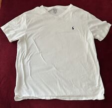 White Polo Ralph Lauren V-Neck T-Shirt