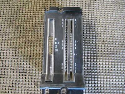 1966 1967 Buick Skylark GS Special Sport Wagon Heat Selector Face Plate 7295130 - Image 1 of 4