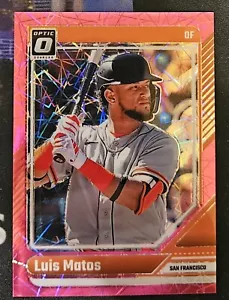 2024 Panini Donruss Optic Luis Matos Pink Velocity 38/79 RC! SF Giants! - Picture 1 of 2