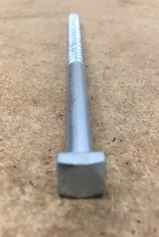 1/4 x 5 Square Head Lag Bolt Steel ZINC Blacksmith Antique 20 pcs Cover