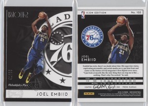 2018-19 Panini Noir Icon Edition /85 Joel Embiid #105