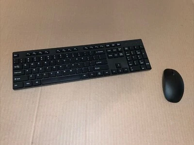 Wireless Keyboard & Mouse Combo Silent Keys 2.4GHz Cordless Full Size MK255 Slim - Image 1 of 4