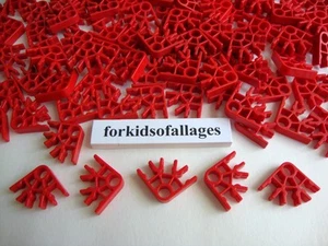 100 KNEX RED CONNECTORS 3-Position Bulk Standard Replacement Parts / Pieces Lot - Picture 1 of 1