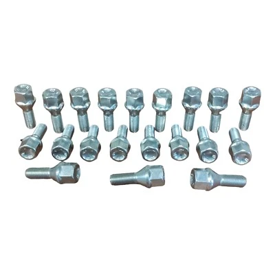20 Bulloni Dadi Cerchi Ruote Lega Ferro Per Jeep Compass 2017-2020 M12X1,25 - Immagine 1 di 3