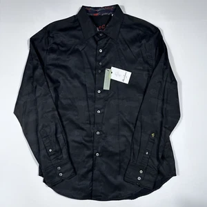 $368 Nuevo ROBERT GRAHAM The Zog Para hombres Talla Grande L Calce Clásico L/S Botón Delantero - Imagen 1 de 6
