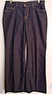 DAVID KAHN WOMEN'S BLUE JEANS FLARE SIZE 29 COTTON BLEND FREE SHIPPING NWOT - Picture 1 of 7