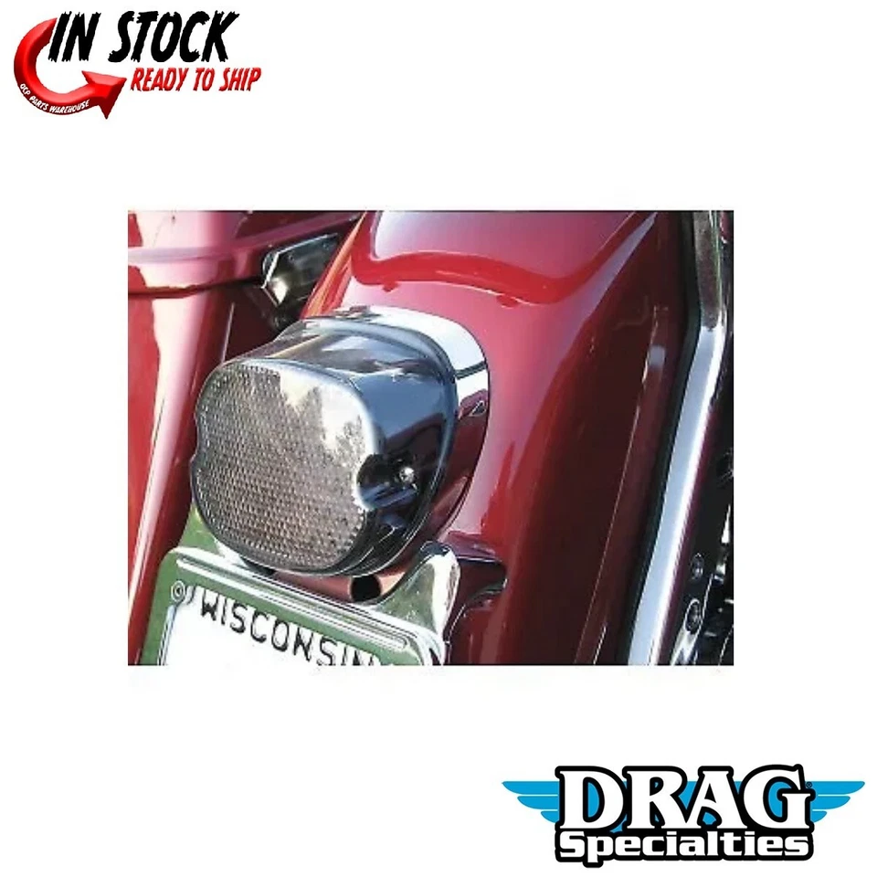 Lente de humo LED de bajo perfil Drag Specialties 2010-0770 luz de etiqueta inferior Foto 1 de 3