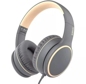 R10 On-Ear Headphones with Microphone, Lightweight Folding Stereo Headphones - Picture 1 of 5