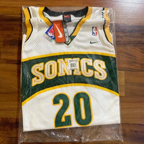 Gary Payton Seattle Supersonics Nike Swingman NBA Jersey Mens Sz 2XL XXL - NWT Cover