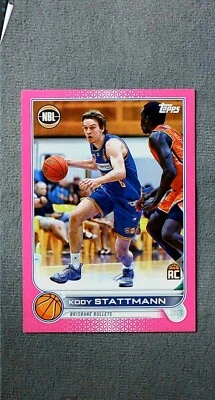 2022-23 Topps NBL Fuchsia #20 Kody Stattmann RC Brisbane Bullets #d 14/75 - Image 1 of 2