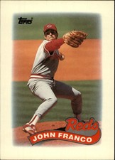1989 Topps Mini Leaders Baseball Card #9 John Franco
