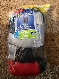 Boys Hanes 12 pack Tagless Boxer Briefs Super Value Pack Size XL (16-18) - Picture 1 of 3
