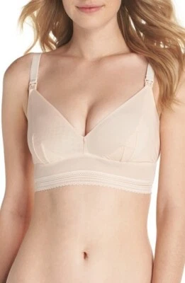 Cosabella L35621 Womens Nude Rose Maternity Laced Aire Nursing Bralette Size S - Image 1 of 3