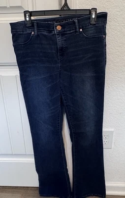 Pantalones de mezclilla para mujer Juicy Couture lavado oscuro corte bota talla 10 Foto 1 de 4