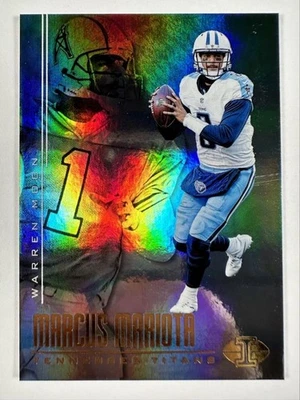 2017 Panini Illusions 98 Marcus Mariota Warren Moon Rainbow Foil Titans Oilers - Image 1 of 2