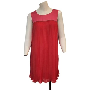 Juicy Couture Dress Black Label Size 2 Short Pleated Pink and Black Party Dress - Picture 1 of 11