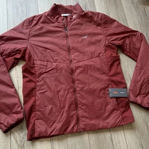 New KJUS Mens Golf Jacket Red Maroon 52/L Radiation Insulated Full Zip - Picture 1 of 5